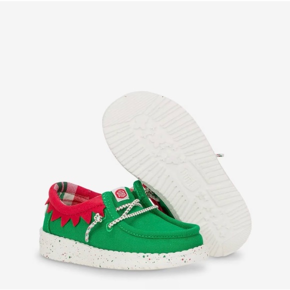 Hey Dude Other - HEYDUDE Kids Wally Holiday Elf Slip-On, Size 11C